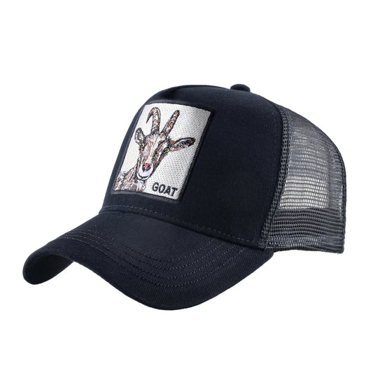 Boné Trucker Unissex com Patch Bordado – Estilo Casual, Respirável e Ajustável