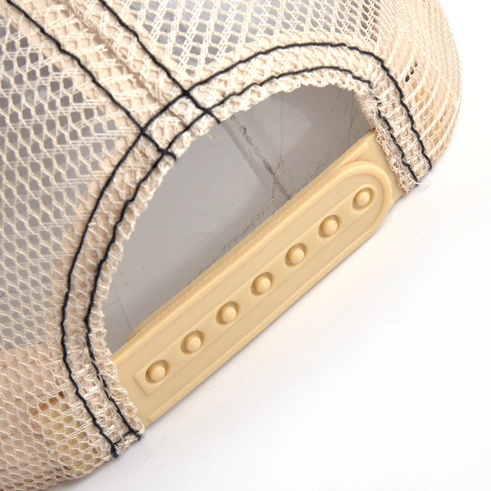 Boné Trucker Unissex com Patch Bordado – Estilo Casual, Respirável e Ajustável