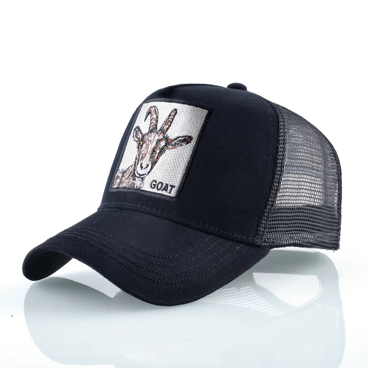 Boné Trucker Unissex com Patch Bordado – Estilo Casual, Respirável e Ajustável