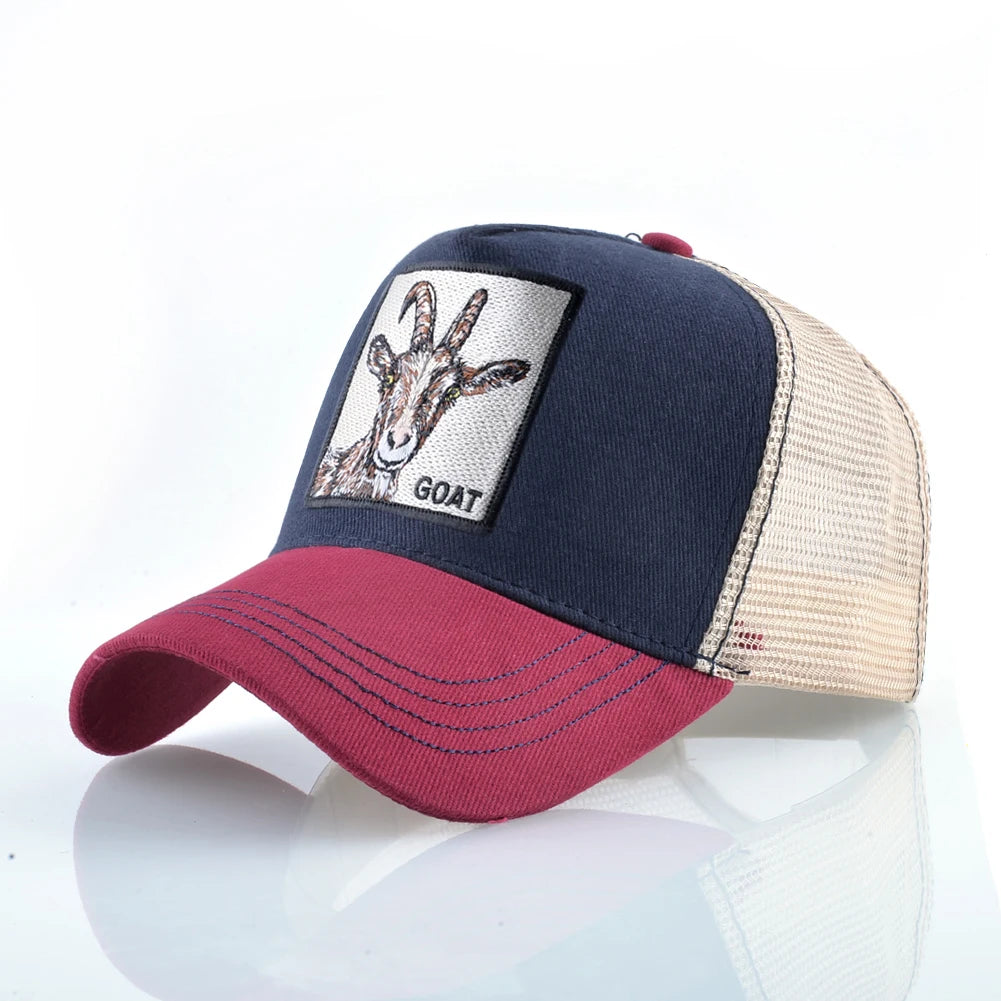 Boné Trucker Unissex com Patch Bordado – Estilo Casual, Respirável e Ajustável