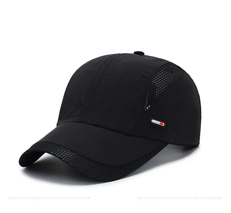 Boné Outdoor Respirável Quick-Dry para Trilhas, Corrida e Aventura