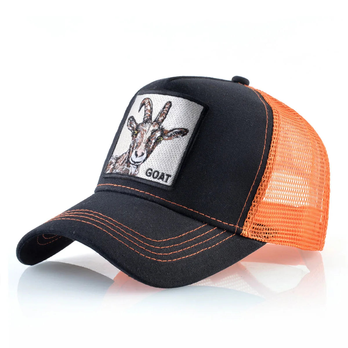 Boné Trucker Unissex com Patch Bordado – Estilo Casual, Respirável e Ajustável