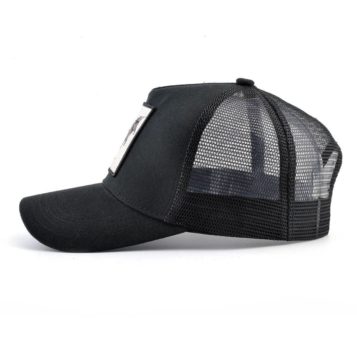 Boné Trucker Unissex com Patch Bordado – Estilo Casual, Respirável e Ajustável