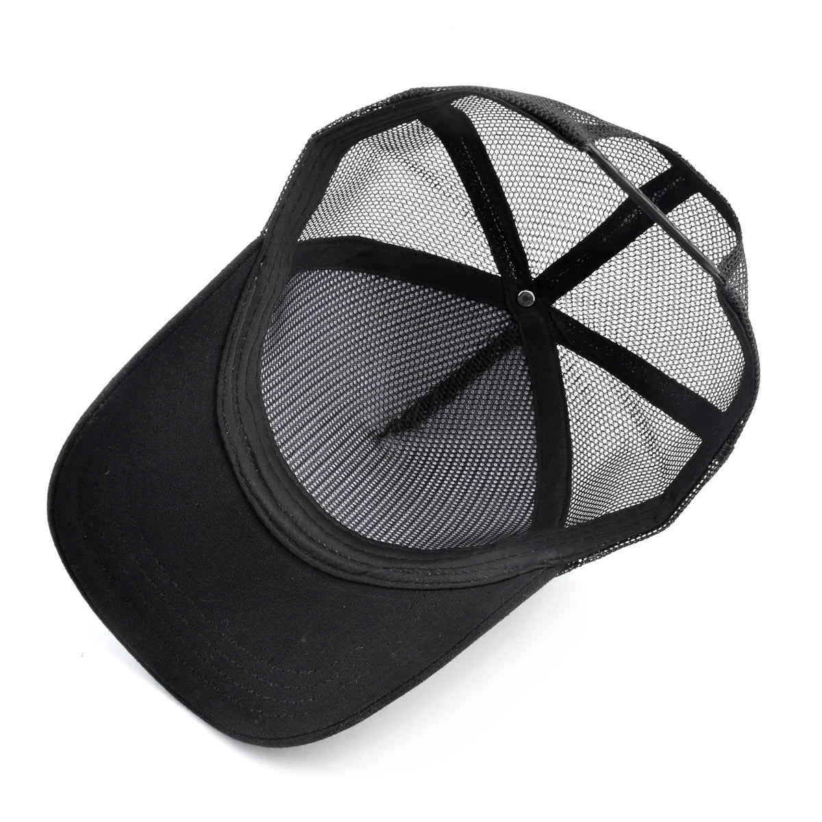 Boné Trucker Unissex com Patch Bordado – Estilo Casual, Respirável e Ajustável