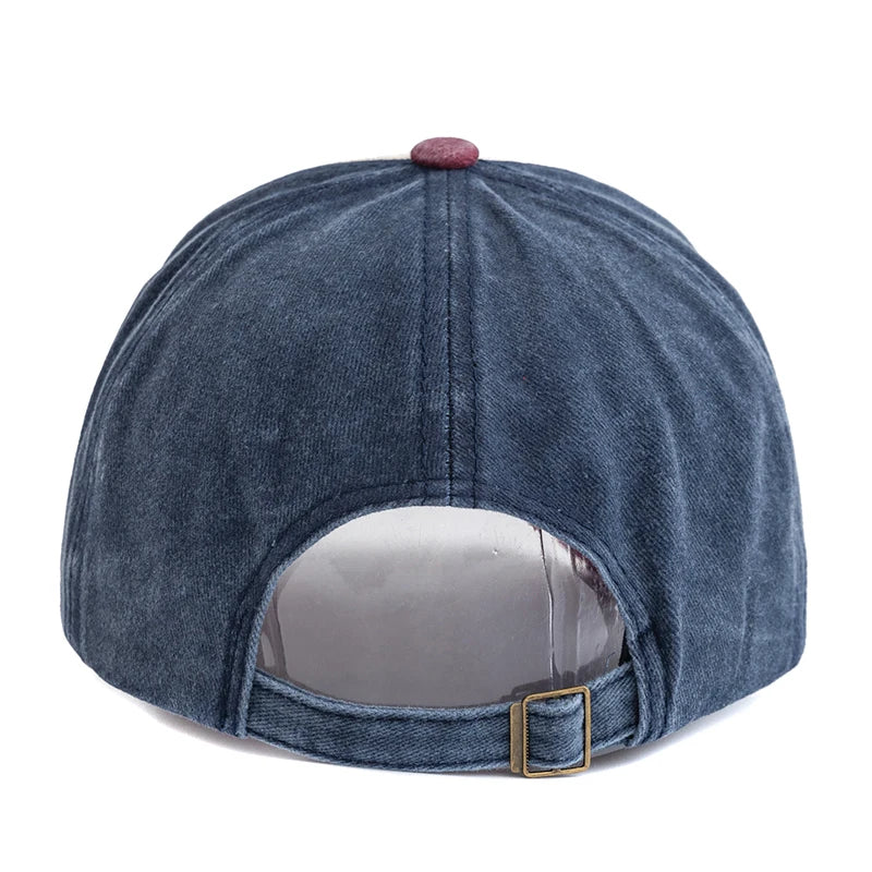 Boné Vintage Motorcycle Unissex – Algodão Lavado, Estilo Retrô e Ajustável