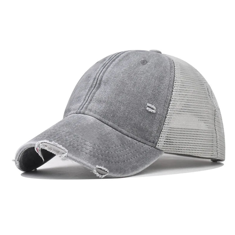 Boné Vintage Lavado Unissex – Ajustável em Algodão