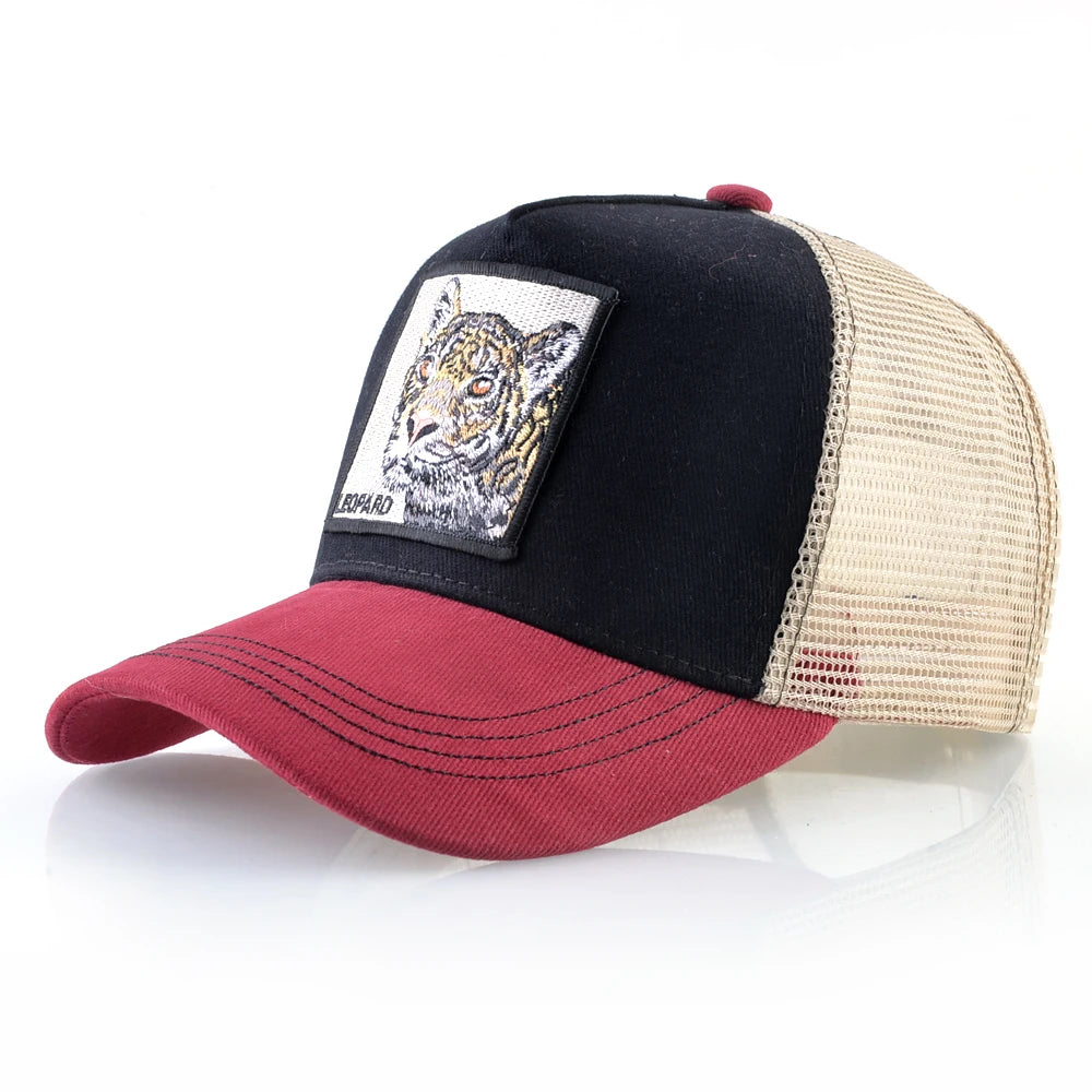 Boné Trucker Unissex com Patch Bordado – Estilo Casual, Respirável e Ajustável